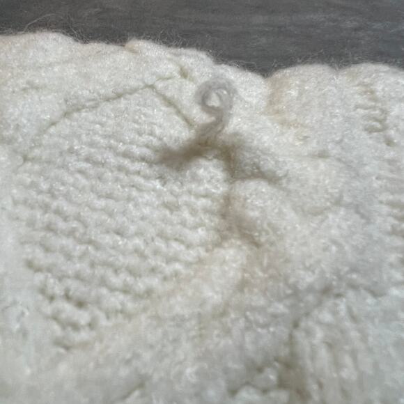 J. Crew Chunky Cable Knit Scarf Cozy Boho Cottagecore Outerwear Layers Winter - Picture 4 of 4